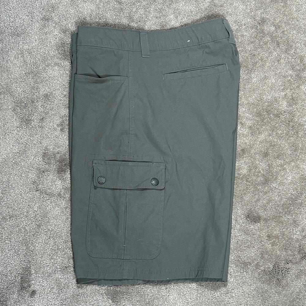 Orvis Cargo Shorts Men 38 Gray Solid Stretch Nylon Outdoor Hiking Casual - Picture 8 of 13
